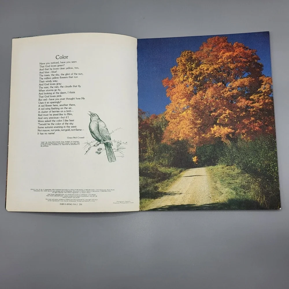 Vtg Ideals Thanksgiving 1978 Vol.35 No.5 Magazine Sept Poetry Holiday Art Poems